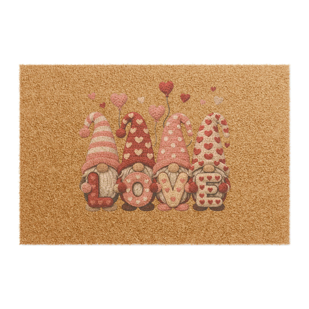 Valentine Gnome Doormat